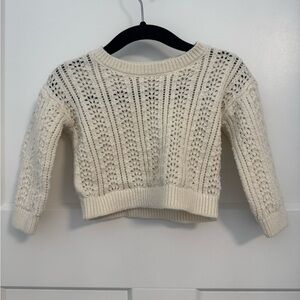 Cat & Jack Ivory Knit Sweater